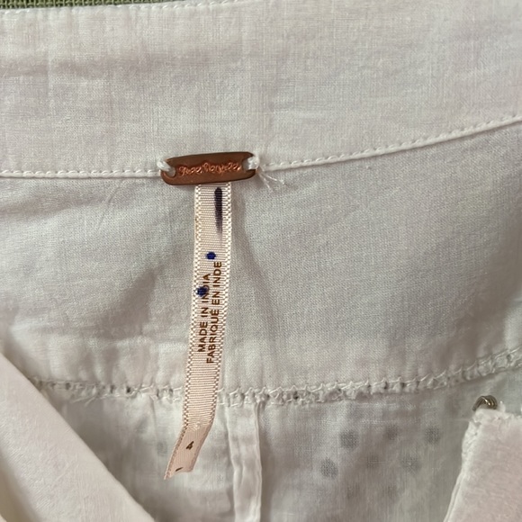 Free People Lace White Skirt NWOT Size 4 - Picture 6 of 7